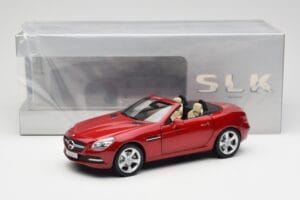 Mercedes SLK R172 Designo Zircon Rosso Minichamps 1:18 B66960513 Pressofusione — immagine 8 di 8