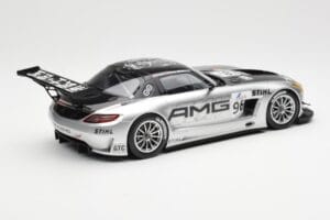 Mercedes SLS AMG GT3 #96 M. Hakkinen AMG Customer Sports 6 Hours of Zhuhai ILMC 2011 Minichamps 1:18 B66960197 Pressofusione — immagine 2 di 6