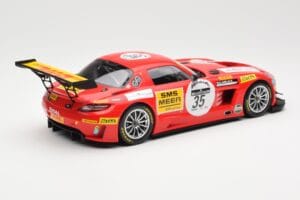 Mercedes SLS AMG GT3 #35 Team Black Falcon T. Heyer / Jafer / Lemeret 24 Hours of Spa 2011 Minichamps 1:18 151113135 Pressofu — immagine 2 di 6