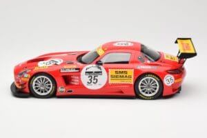 Mercedes SLS AMG GT3 #35 Team Black Falcon T. Heyer / Jafer / Lemeret 24 Hours of Spa 2011 Minichamps 1:18 151113135 Pressofu — immagine 3 di 6