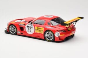Mercedes SLS AMG GT3 #35 Team Black Falcon T. Heyer / Jafer / Lemeret 24 Hours of Spa 2011 Minichamps 1:18 151113135 Pressofu — immagine 5 di 6