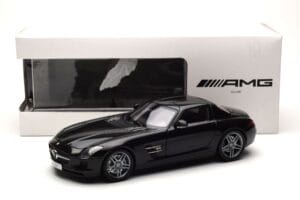 Mercedes SLS AMG Obsidian Nero Metallizzato Minichamps 1:18 B66960042 Pressofusione — immagine 7 di 7