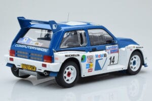 MG Metro 6R4 #14 D. Llewellin / P. Short RAC Rally 1986 IXO 1:18 18RMC068C Pressofusione — immagine 2 di 6