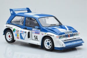 MG Metro 6R4 #14 D. Llewellin / P. Short RAC Rally 1986 IXO 1:18 18RMC068C Pressofusione — immagine 4 di 6