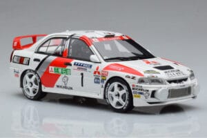 Mitsubishi Lancer Evo 4 T. Makinen / S. Harjanne Rally Catalunya 1997 Otto 1:18 OT409 Resina — immagine 4 di 6