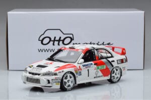 Mitsubishi Lancer Evo 4 T. Makinen / S. Harjanne Rally Catalunya 1997 Otto 1:18 OT409 Resina — immagine 6 di 6