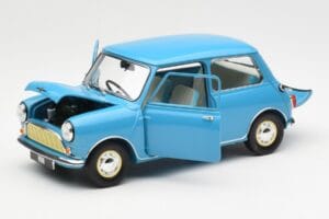 Morris Mini Minor Blu Kyosho 1:18 08964BL Pressofusione — immagine 2 di 8