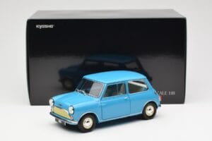 Morris Mini Minor Blu Kyosho 1:18 08964BL Pressofusione — immagine 8 di 8