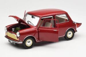 Morris Mini Minor Rosso Kyosho 1:18 08964R Pressofusione — immagine 2 di 8