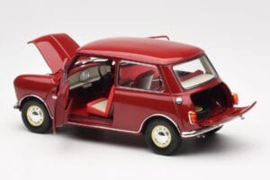 Morris Mini Minor Rosso Kyosho 1:18 08964R Pressofusione — immagine 5 di 8