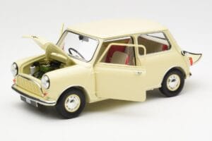 Morris Mini Minor Bianco Kyosho 1:18 08964W Pressofusione — immagine 2 di 8