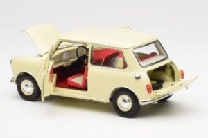 Morris Mini Minor Bianco Kyosho 1:18 08964W Pressofusione — immagine 5 di 8