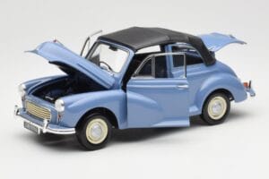 Morris Minor Cabriolet Blu Minichamps 1:18 150137030 Pressofusione — immagine 2 di 8