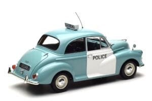 Morris Minor Polizia Blu & Bianco Minichamps 1:18 150137090 Pressofusione — immagine 3 di 8