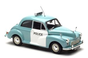 Morris Minor Polizia Blu & Bianco Minichamps 1:18 150137090 Pressofusione — immagine 6 di 8