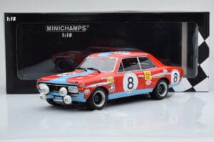 Opel Commodore A Steinmetz #8 Tuerlinx / T. Pilette 24 Hours of Spa 1972 Minichamps 1:18 155724608 Pressofusione — immagine 6 di 6