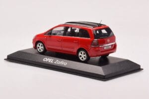 Opel Zafira B OPC Rosso Minichamps 1:43 400045300 Pressofusione — immagine 3 di 4