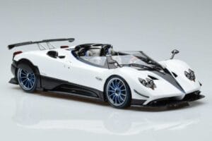 Pagani Zonda HP Barchetta Carbon Fiber Bianco LCD 1:18 LCD18009-WH Pressofusione — immagine 6 di 9