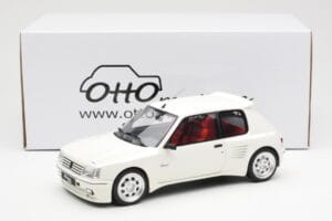 Peugeot 205 Dimma Bianco Otto 1:18 OT681 Resina — immagine 6 di 6