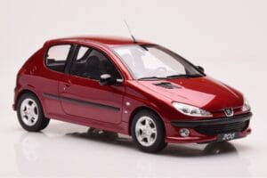 Peugeot 206 S16 Rosso Otto 1:18 OT1039 Resina — immagine 4 di 6