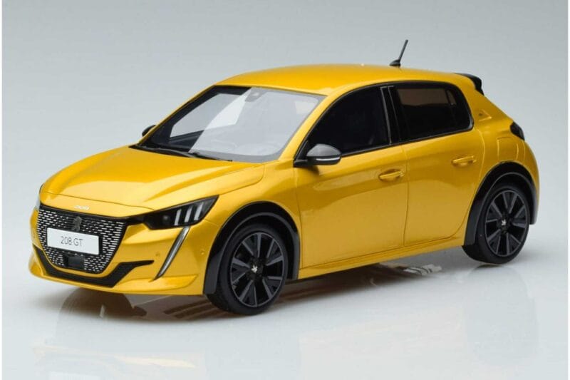 Peugeot 208 GT Line Giallo Otto 1:18 OT930 Resina