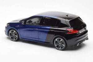 Peugeot 308 GTI Magnetic Blu Nero Otto 1:18 OT922 Resina — immagine 5 di 6