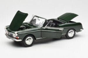 Peugeot 404 Cabriolet Antique Green Edizione Limitata Norev 1:18 184829 Pressofusione — immagine 2 di 8