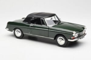 Peugeot 404 Cabriolet Antique Green Edizione Limitata Norev 1:18 184829 Pressofusione — immagine 6 di 8