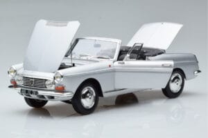 Peugeot 404 Cabriolet Argento Norev 1:18 184835 Pressofusione — immagine 2 di 8