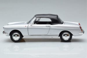 Peugeot 404 Cabriolet Argento Norev 1:18 184835 Pressofusione — immagine 4 di 8