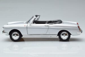 Peugeot 404 Cabriolet Argento Norev 1:18 184835 Pressofusione — immagine 5 di 8