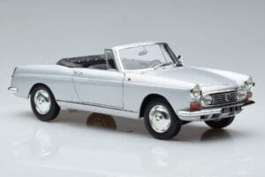 Peugeot 404 Cabriolet Argento Norev 1:18 184835 Pressofusione — immagine 6 di 8