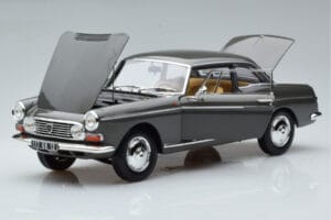 Peugeot 404 Coupe Graphite Grigio Norev 1:18 184834 Pressofusione — immagine 2 di 7