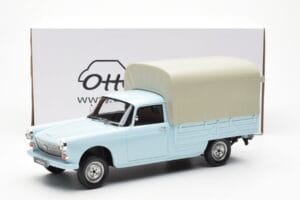 Peugeot 404 Pickup Bache Blu Pastello Otto 1:18 OT1036 Resina — immagine 6 di 6