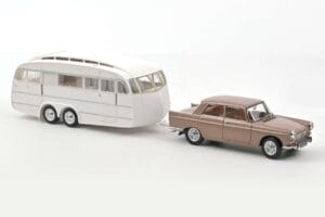 Peugeot 404 Con Roulotte Henon Norev 1:18 184837 Pressofusione