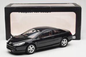 Peugeot 407 Coupé Nero Norev 1:18 184752 Pressofusione — immagine 8 di 8