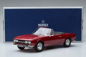 Peugeot 504 Cabriolet Rosso Norev 1:18 184818 Pressofusione — immagine 8 di 8