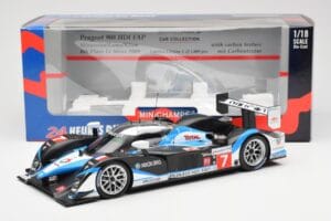 Peugeot 908 HDI FAP LMP1 #7 N. Minassian / P. Lamy / C. Klien 6th Place 24 Hours of Le Mans 2009 Minichamps 1:18 150091207 Pr — immagine 6 di 6