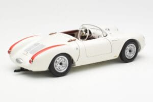 Porsche 550 Spyder Edizione 70 Anni Bianco Schuco 1:18 450033300 Pressofusione — immagine 3 di 8