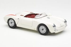 Porsche 550 Spyder Edizione 70 Anni Bianco Schuco 1:18 450033300 Pressofusione — immagine 6 di 8