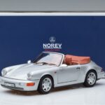 Porsche 911 964 Carrera 2 Cabriolet Argento Norev 1:18 187330 Pressofusione - image 7 of 7
