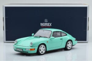 Porsche 911 964 Carrera 2 Mint Verde Norev 1:18 187327 Pressofusione — immagine 8 di 8