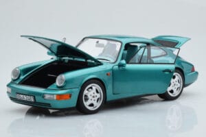 Porsche 911 964 Carrera 2 Wimbledon Verde Norev 1:18 187329 Pressofusione — immagine 2 di 8