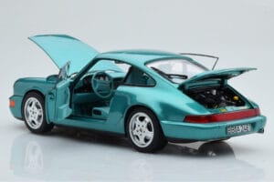 Porsche 911 964 Carrera 2 Wimbledon Verde Norev 1:18 187329 Pressofusione — immagine 3 di 8