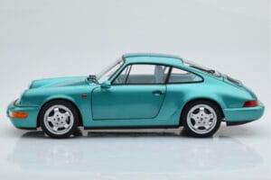 Porsche 911 964 Carrera 2 Wimbledon Verde Norev 1:18 187329 Pressofusione — immagine 5 di 8