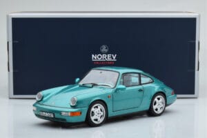 Porsche 911 964 Carrera 2 Wimbledon Verde Norev 1:18 187329 Pressofusione — immagine 8 di 8