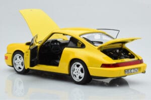 Porsche 911 964 Carrera 2 Giallo Norev 1:18 187328 Pressofusione — immagine 3 di 8