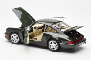 Porsche 911 964 Carrera 4 Verde Metallizzato Asia Exclusive Norev 1:18 187326 Pressofusione — immagine 5 di 8