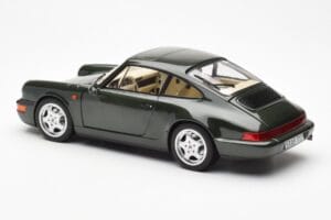 Porsche 911 964 Carrera 4 Verde Metallizzato Asia Exclusive Norev 1:18 187326 Pressofusione — immagine 7 di 8