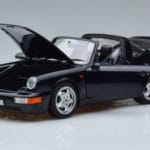 Porsche 911 964 Carrera 4 Targa Blu Norev 1:18 187340 Pressofusione - image 2 of 8